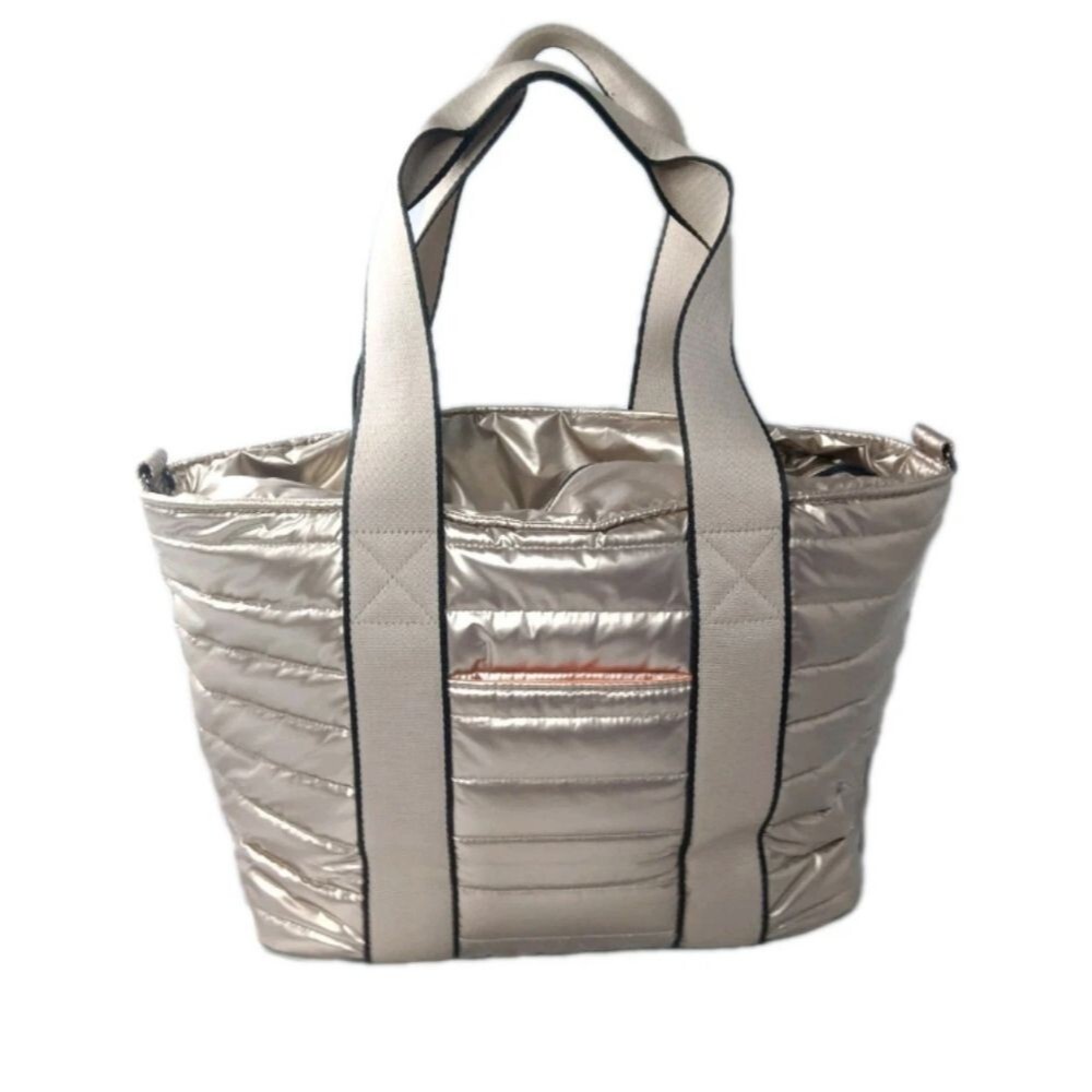 Think Royln Kira Cargo Pocket Tote Bag in Gold - Picture 4 of 12